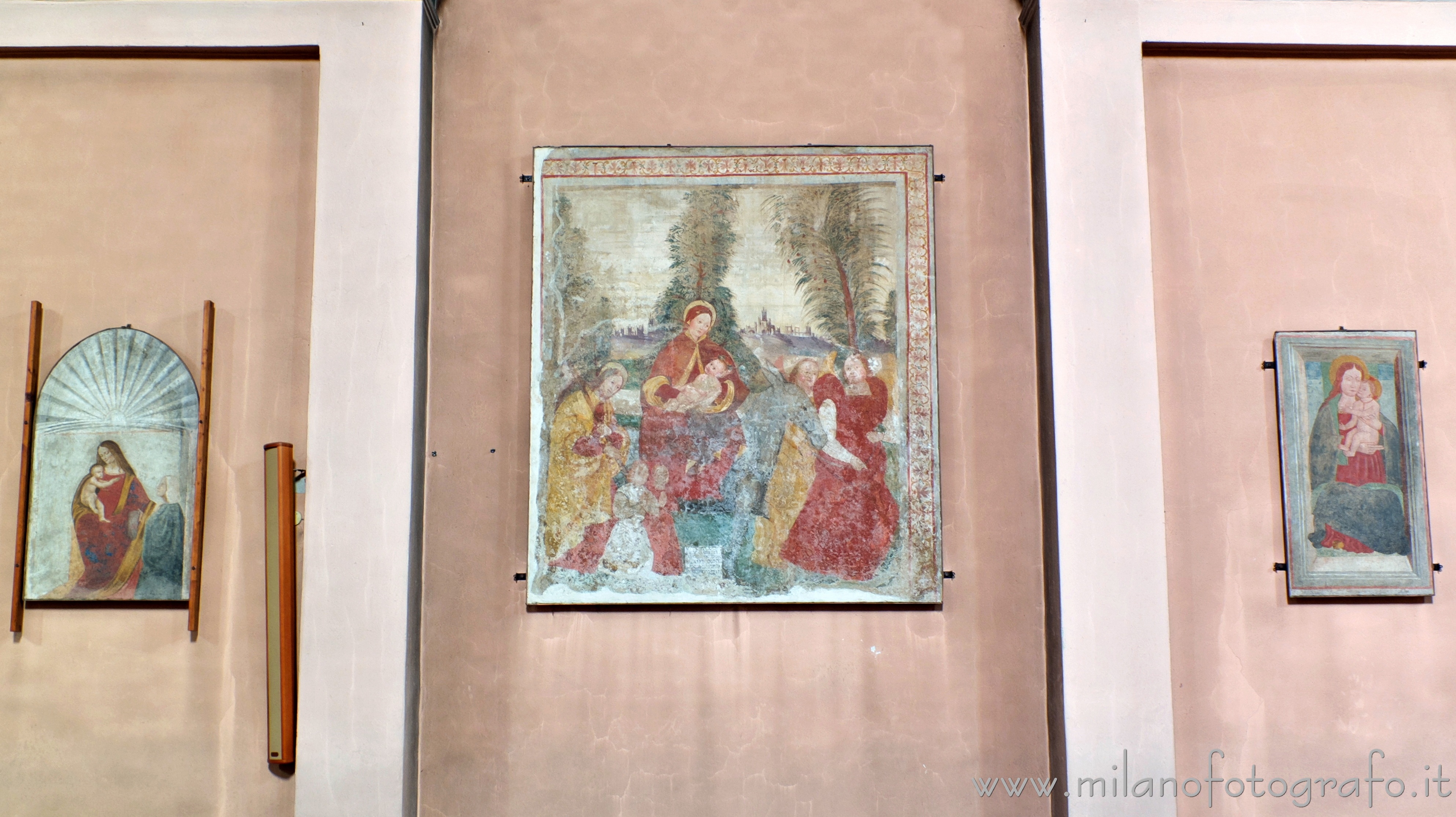 Cavenago di Brianza (Monza e Brianza, Italy) - Detached frescoes from the Church of Santa Maria in Campo